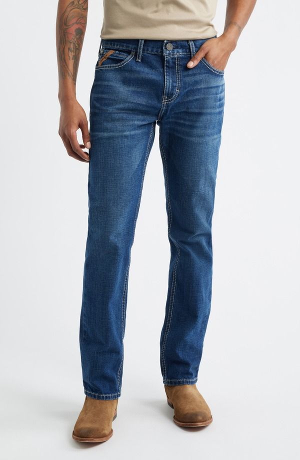 アリアト メンズ ボトムス デニムパンツ ストレート ジーンズ Ariat M8 Modern Ashton Straight Leg Jeans Champ