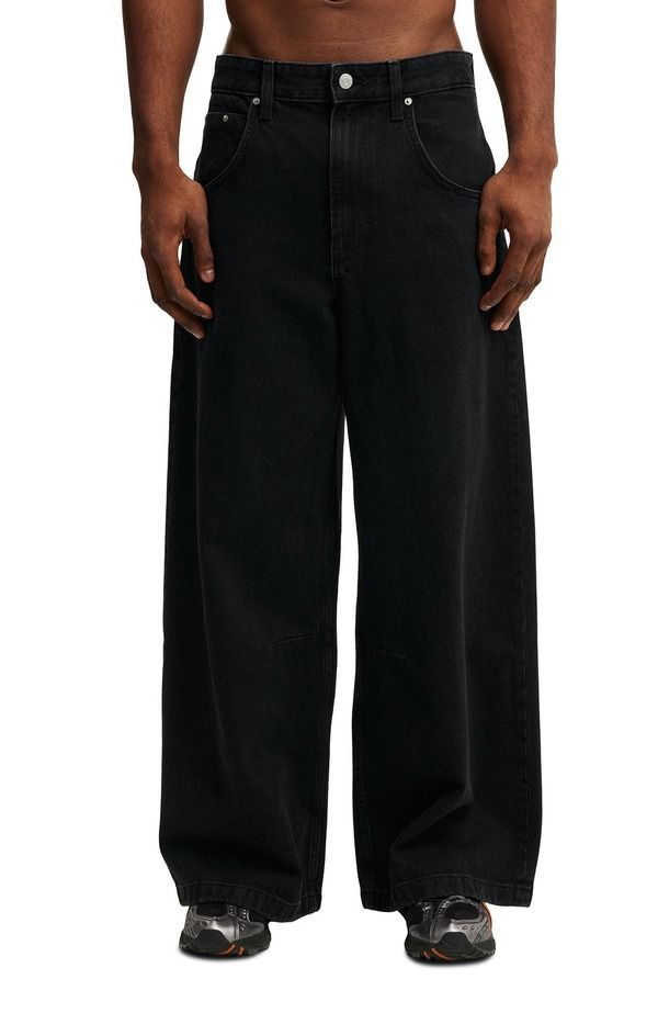コットンオン メンズ ボトムス デニムパンツ Cotton Mens Y2k Super Baggy Jean Dire Black ブラック