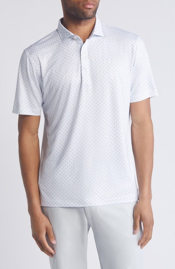 ジョニー オー メンズ トップス シャツ プリント johnnieO Crete Neat Print PREPFORMANCE Polo Paloma