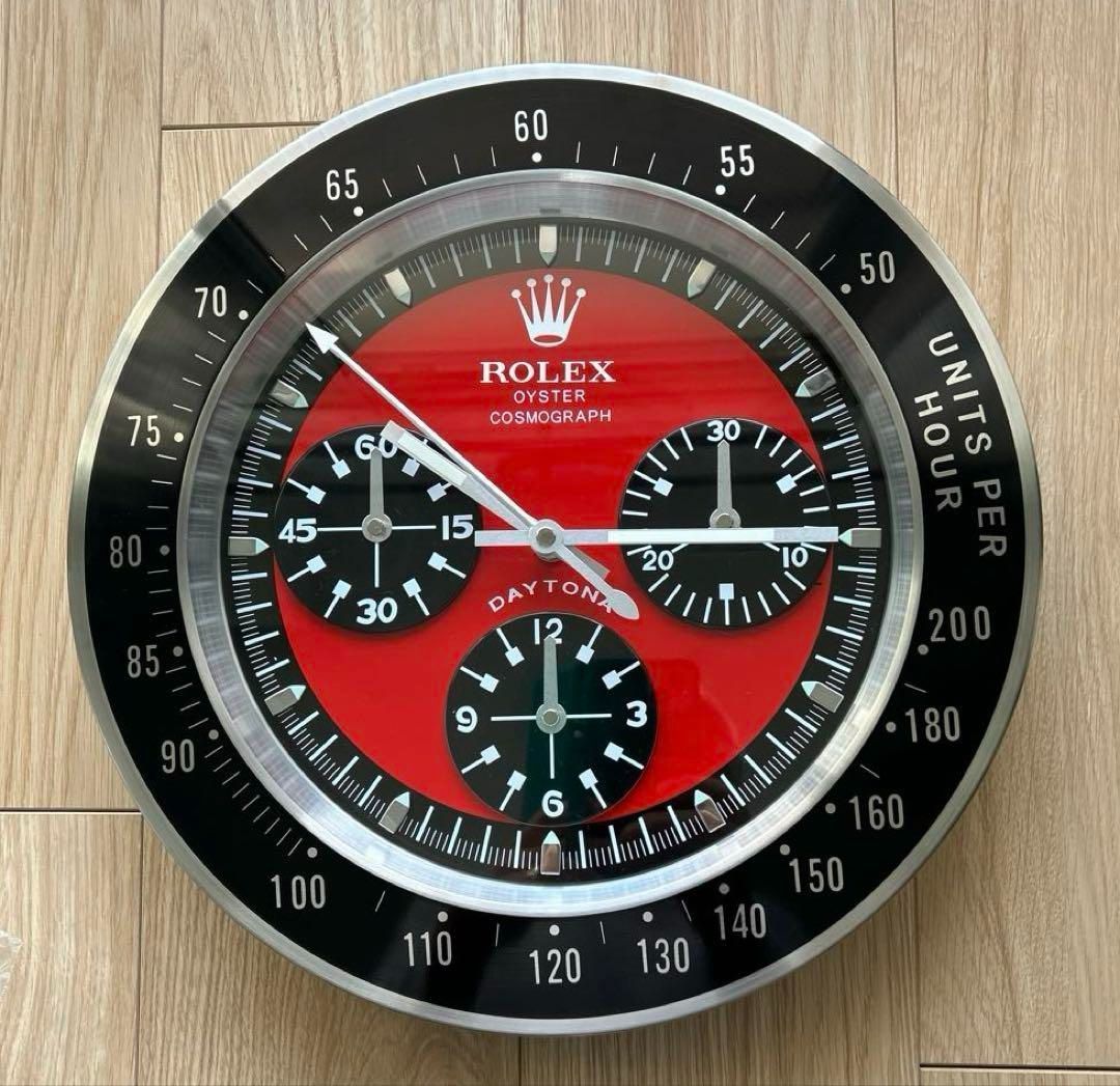 海外販促品 ROLEXロレックス 掛け時計 コスモグラフ デイトナ ルマンタイプ