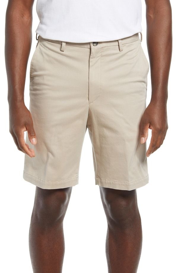 ビンテージ 1946 メンズ ボトムス ハーフパンツ・ショーツ ショートパンツ Vintage 1946 Mens Classic Flat Front Chino Shorts Khaki カーキ