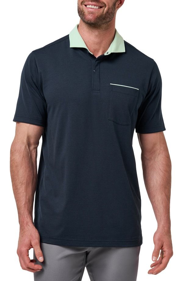 トラビスマヒュー メンズ トップス ポロシャツ TravisMathew Fairway to Heaven Polo Total Eclipse