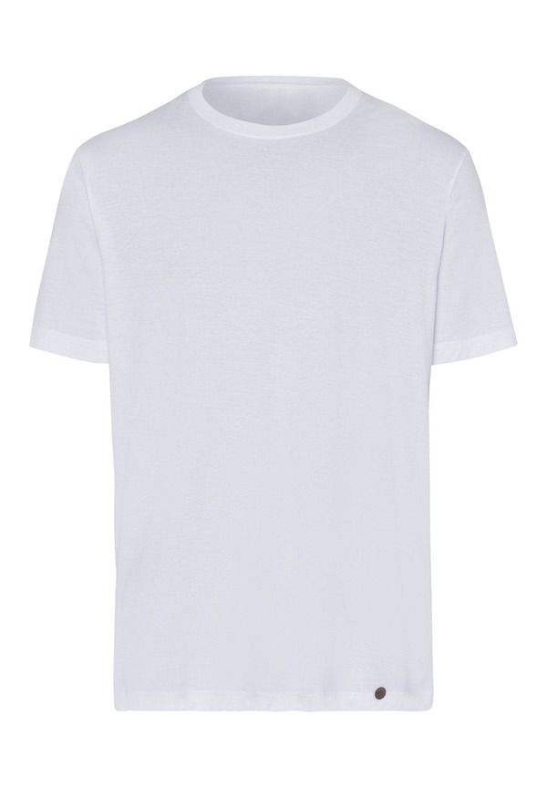 ハンロ メンズ トップス Tシャツ クルーネック コットン Hanro Night anday Cotton Crew Neck TShirt White ホワイト
