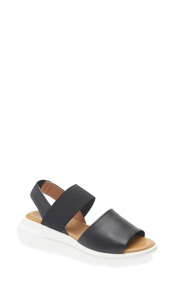 ザフレックス レディース シューズ サンダル プラットフォーム The FLEXX Tuana Platform Wedge Slingback Sandal Black Softy ブラック