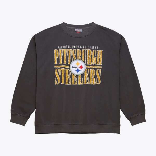 ミッチェルネス メンズ アウター パーカー・スウェット Tシャツ ダウン フリース Mens Mitchell Ness Black Pittsburgh Steelers Downtown Coll