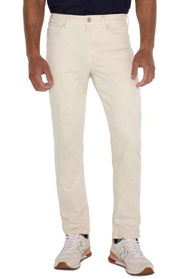 リヴァプール ロサンゼルス メンズ ボトムス デニムパンツ ストレート ジーンズ Liverpoolos Angeles Kingston Modern Straight Leg Jeans Ecru