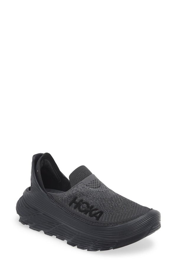 ホカオネオネ メンズ シューズ スリッポン・ローファー HOKA Restore TC SlipOn Black ブラック