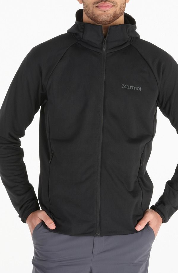 マーモット メンズ アウター パーカー・スウェット Marmot Leconte Full Zip Hoodie Black ブラック