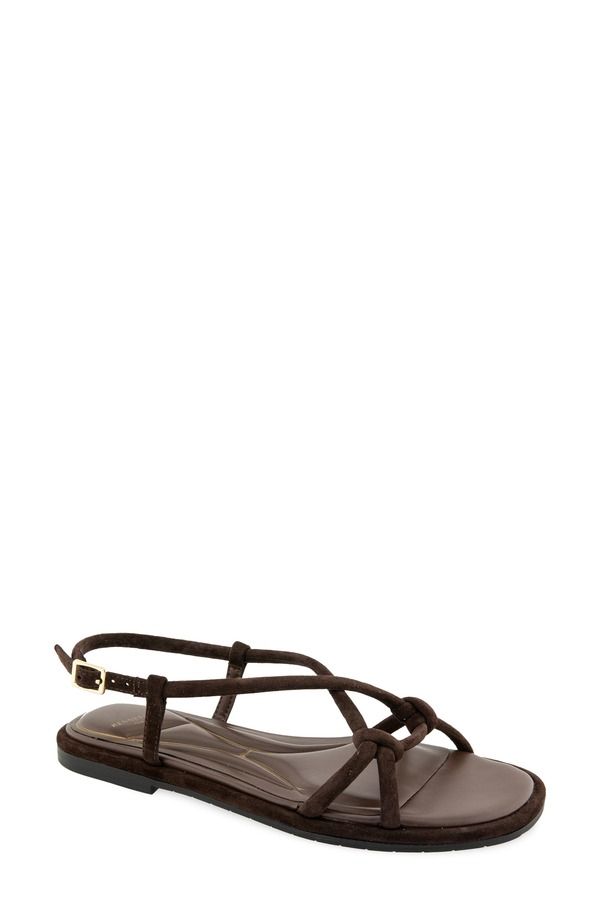 ケネスコール レディース シューズ サンダル Kenneth Cole Paria Flat Slingback Sandal Chocolate Suede チョコレート