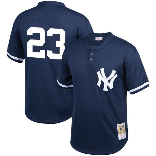ミッチェルネス メンズ トップス シャツ メッシュ トール ジャージー Mens Mitchell Ness Don Mattingly Navy New York Yankees Coopersto