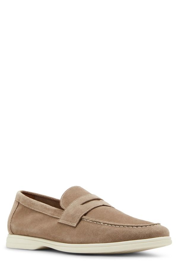 スティーブ マデン メンズ シューズ スリッポン・ローファー Steve Madden Laguna Penny Loafer Sand Suede サンド