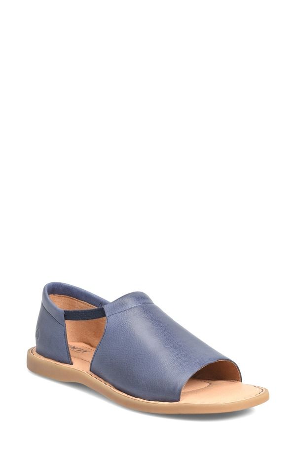 バーン レディース シューズ サンダル Brn Cove Modern Sandal Navy Leather ネイビー
