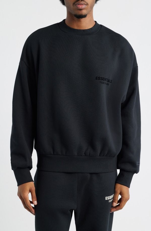 フィアオブゴッド メンズ アウター パーカー・スウェット クルーネック シャツ Fear of God Essentials Classicrewneck Sweatshirt Vintage Bla
