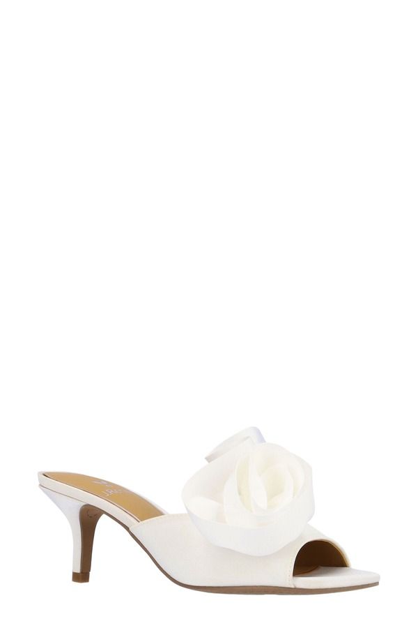 ジェイレニー レディース シューズ ヒール サンダル J Rene Briston Slide Sandal White ホワイト