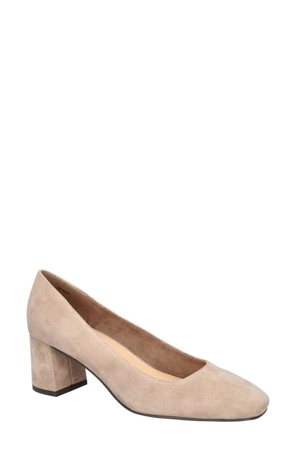 ベラヴィータ レディース シューズ ヒール Bella Vita Jillian Square Toe Pump Almond Kidsuede Leather