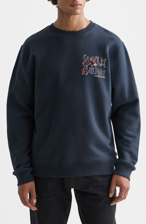 スコッチアンドソーダ メンズ アウター パーカー・スウェット プリント シャツ グラフィック Scotch Soda Graphic Print Sweatshirt Carbon