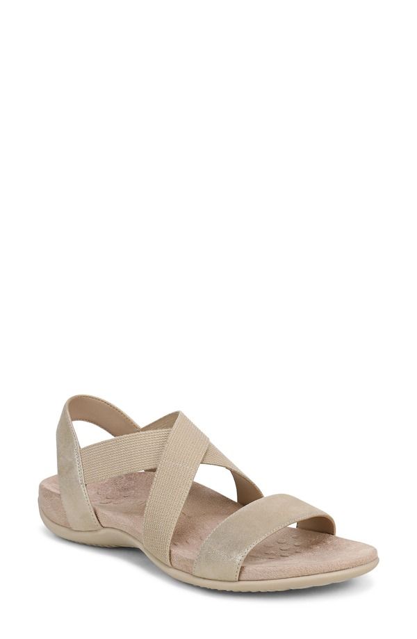 バイオニック レディース シューズ ヒール サンダル Vionic Raina Slingback Sandal Gold ゴールド