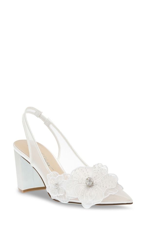 ベッツィジョンソン レディース シューズ ヒール Betsey Johnson Petra Slingback Pointed Toe Pump Ivory アイボリー