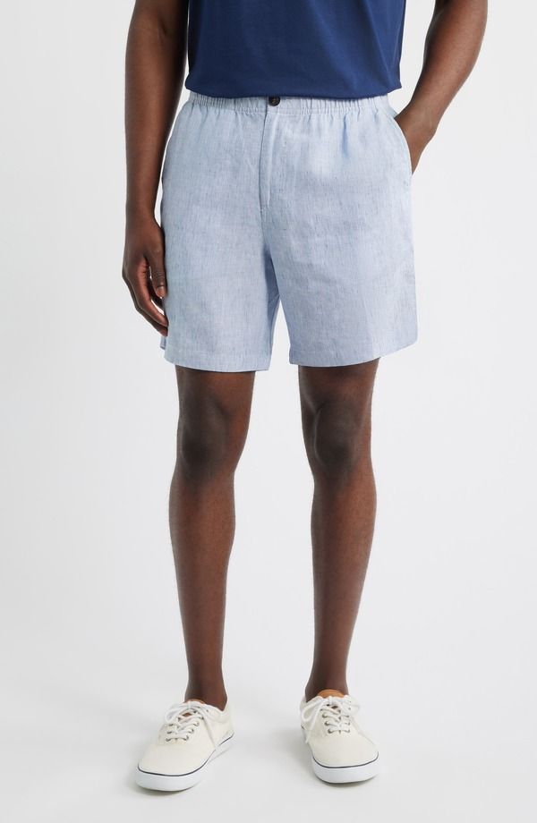 ピーター・ミラー メンズ ボトムス ハーフパンツ・ショーツ ショートパンツ リネン Peter Millar Crown Weekend Stripe Stretch Linen Blend Shor