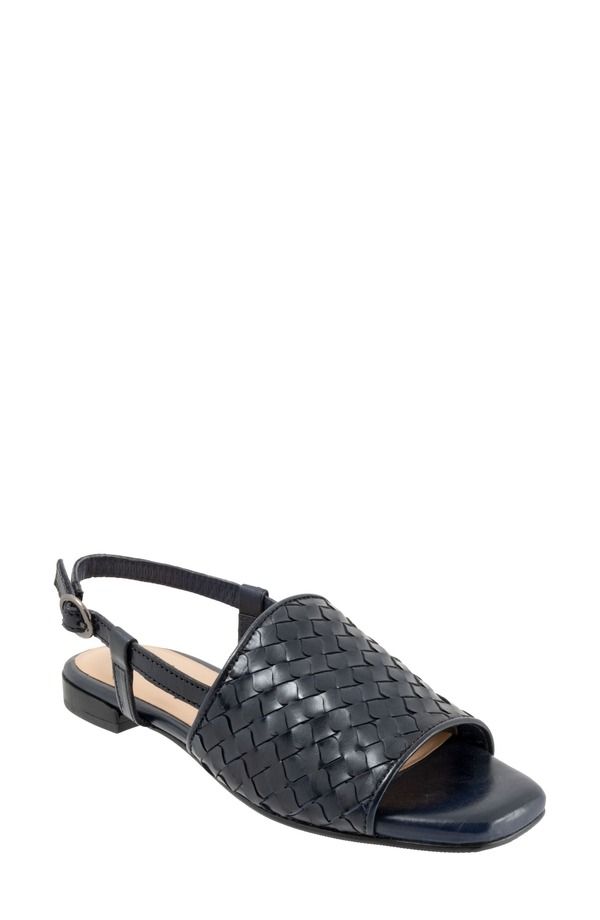 トロッターズ レディース シューズ ヒール サンダル Trotters Nola Slingback Sandal Navy ネイビー