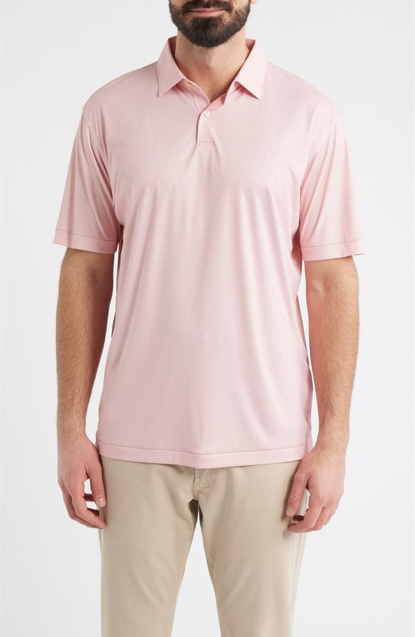 ピーター・ミラー メンズ トップス ポロシャツ Peter Millar Parke Featherweight Performance Polo Venetian Pink ピンク