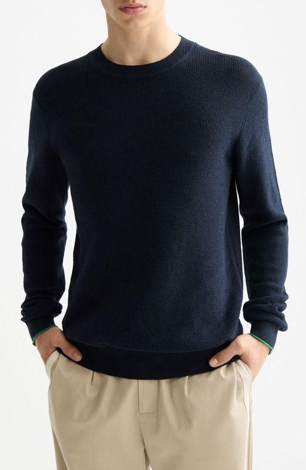 スコッチアンドソーダ メンズ アウター パーカー・スウェット セーター コットン リネン Scotch Soda Linen Cotton Sweater Sky Captain