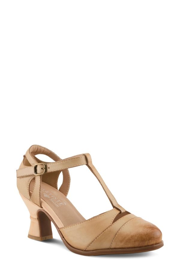 スプリングステップ レディース シューズ ヒール LArtiste by Spring Step Altamira TStrapump Beige ベージュ