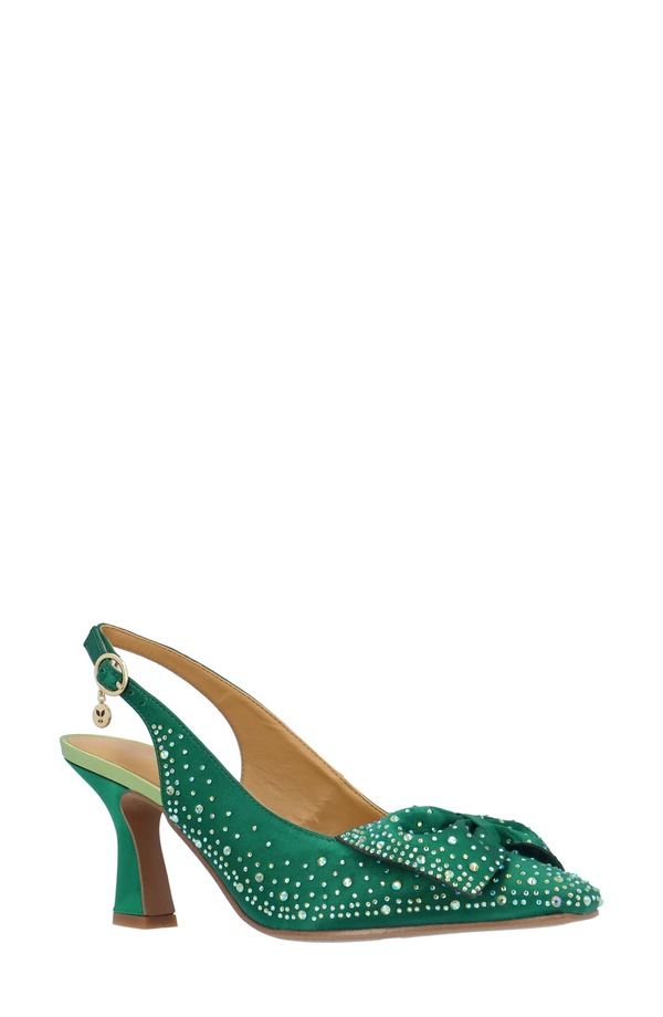 ジェイレニー レディース シューズ ヒール J Rene Harlan Slingback Pump Emerald Green グリーン