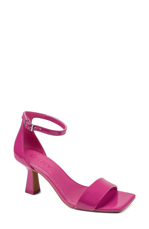 ダナ キャラン ニューヨーク レディース シューズ ヒール サンダル アンクル DKNY Krazz Ankle Strap Sandal Hot Pink ピンク