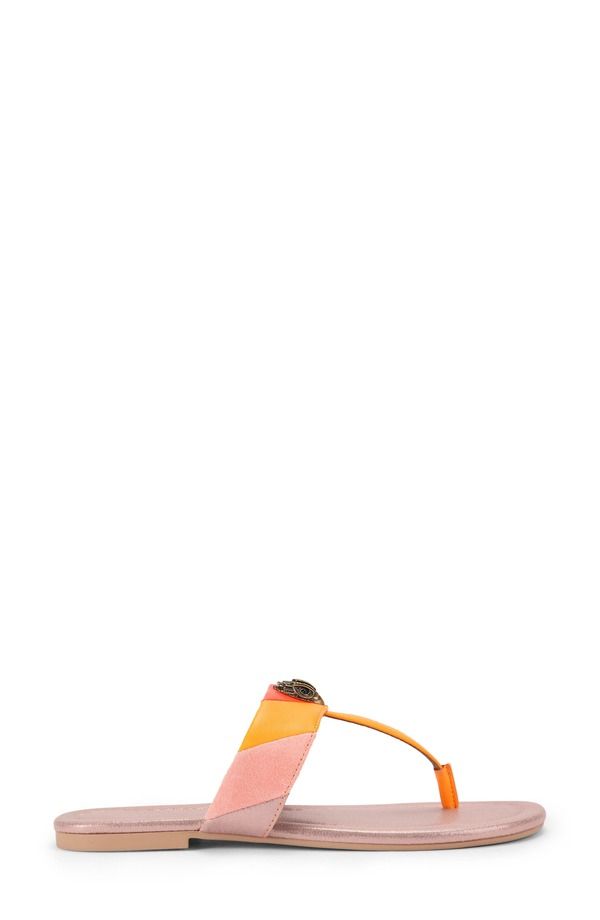 カートジェイガーロンドン レディース シューズ サンダル Kurt Geiger London Kensington TStrap Sandal Open Pink ピンク
