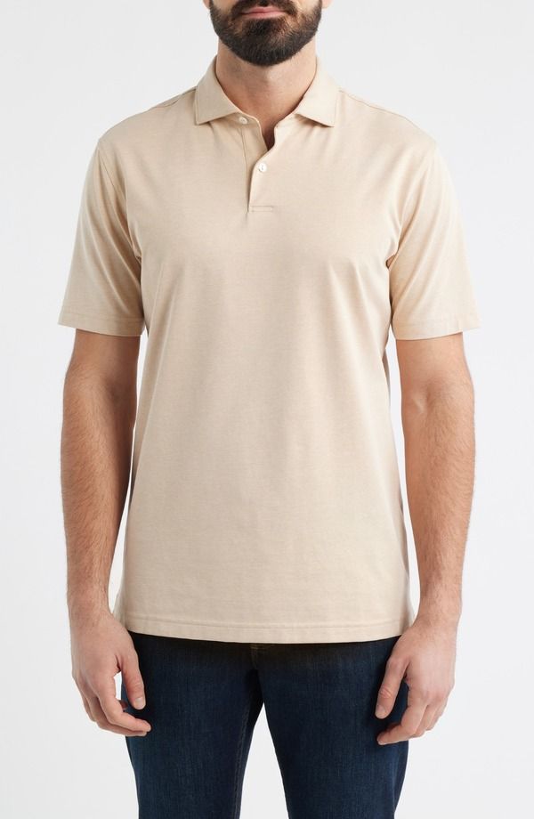 ピーター・ミラー メンズ トップス ポロシャツ コットン Peter Millar Crown Crafted Albatross Pima Cotton Blend Polo Summer Dune