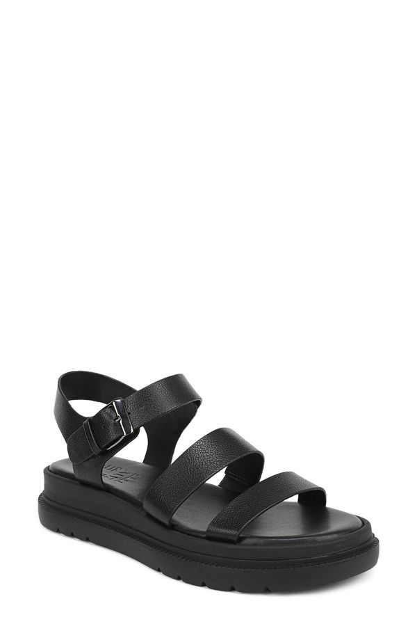 ナチュライザー レディース シューズ サンダル プラットフォーム アンクル Naturalizer Avenue Ankle Straplatform Sandal Black ブラック