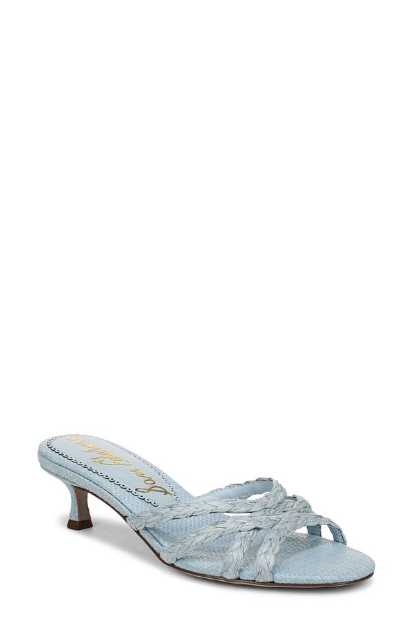 サムエデルマン レディース シューズ サンダル ヒール Sam Edelman Camille Kitten Heel Sandal Breeze Blue ブルー