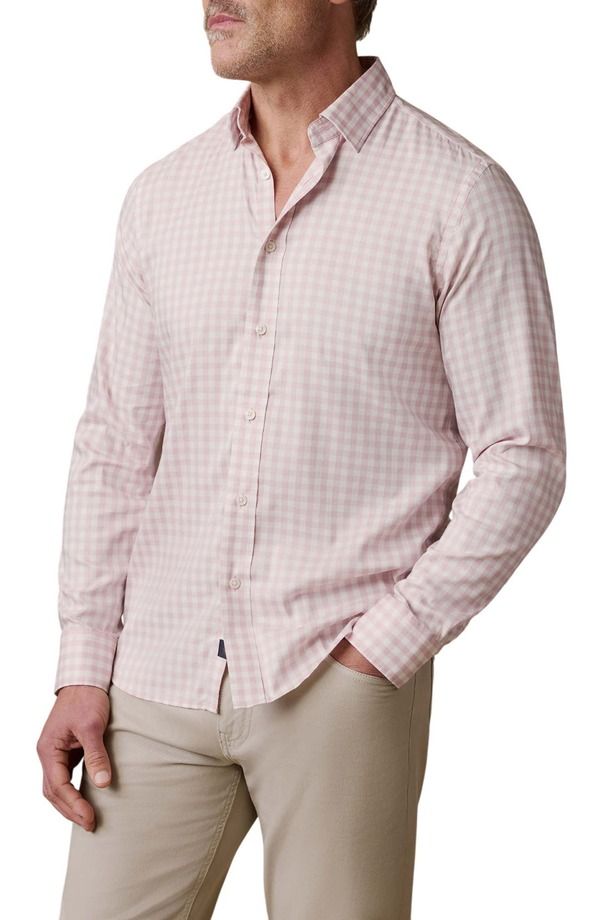 ファレティ メンズ トップス シャツ Faherty The Movement ButtonUp Shirt Rose White Gingham ホワイト
