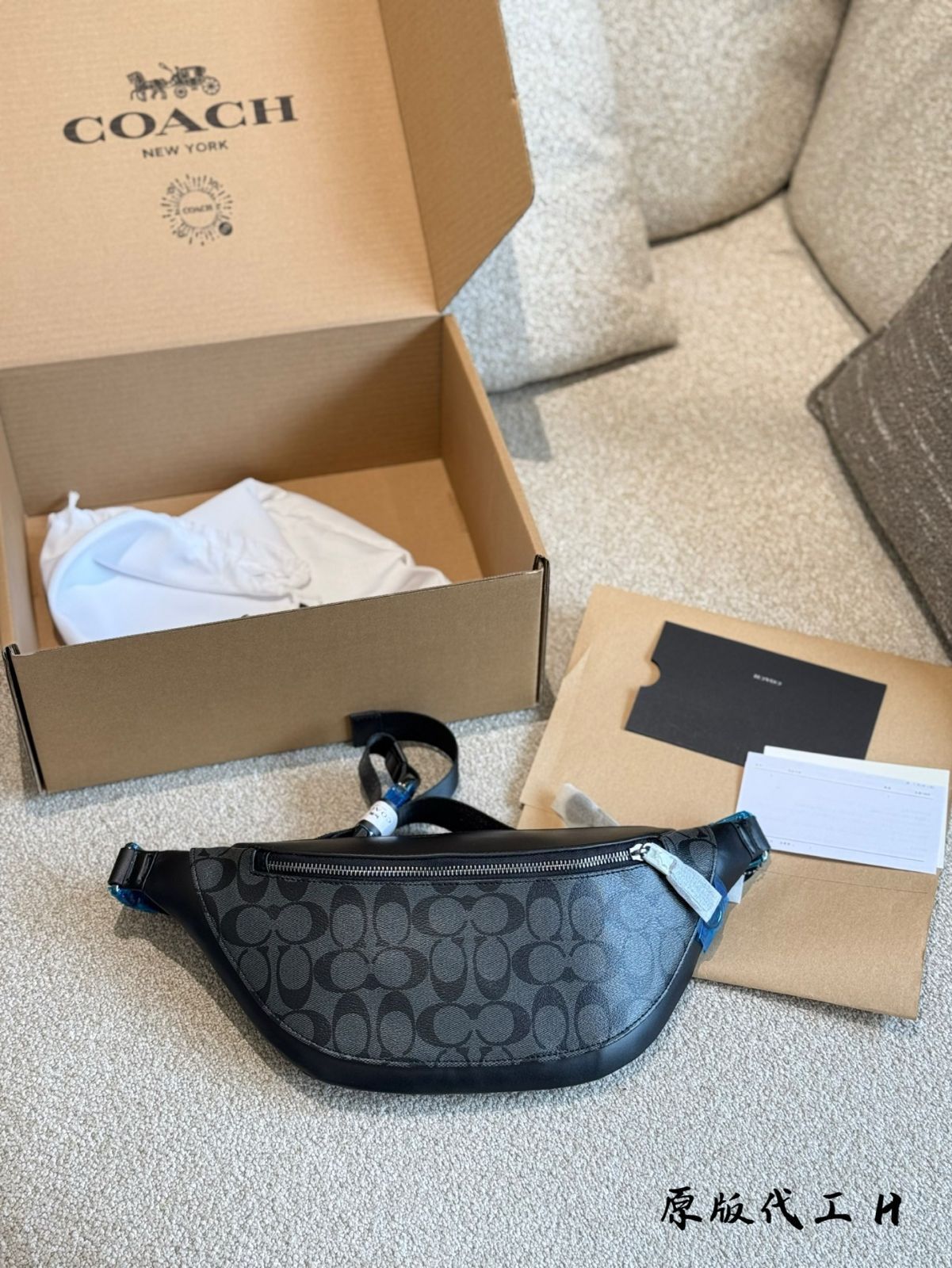 【今日特価】COACH WARREN Men's Waist Bag - コーチ ウォーレン メンズ ウエストバッグ-WTO輸入3