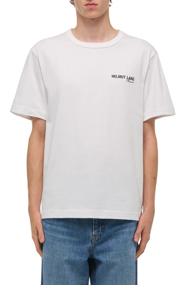 ヘルムート ラング メンズ トップス Tシャツ グラフィック Helmut Lang Ski Map Graphic TShirt White ホワイト