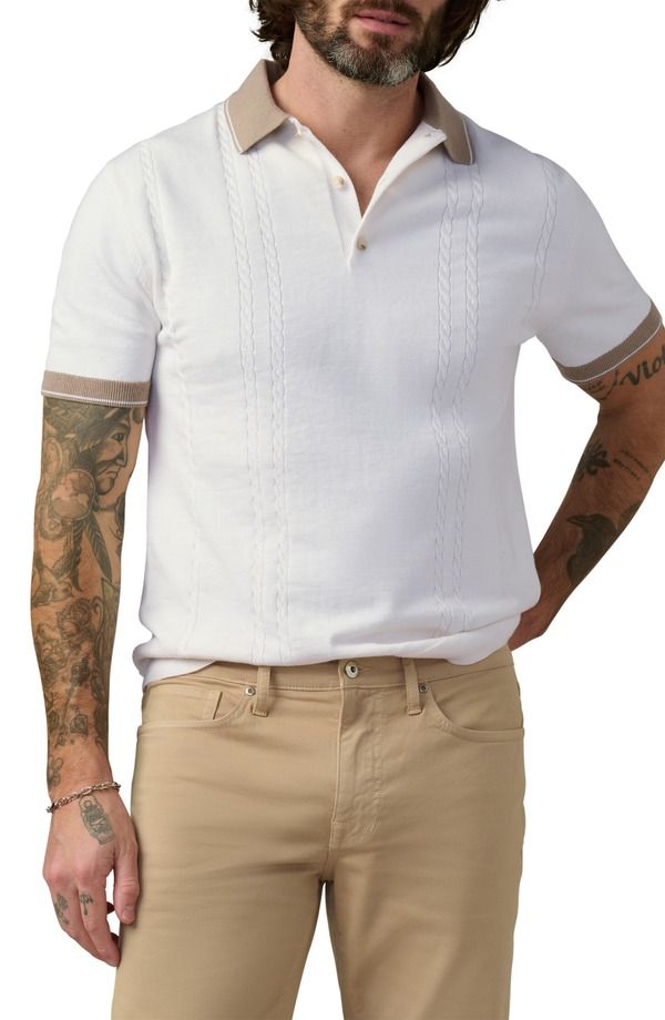 ジョーズ メンズ トップス ポロシャツ コットン Joes Cotton Blend Tennis Polo White ホワイト