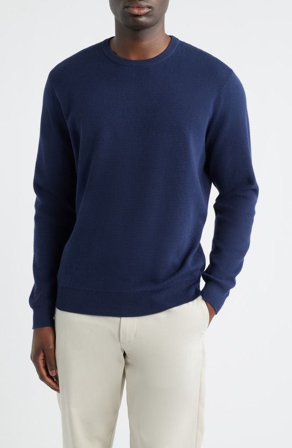 ピーター・ミラー メンズ アウター パーカー・スウェット セーター Peter Millar Coolspun Texture Sweater Navy ネイビー