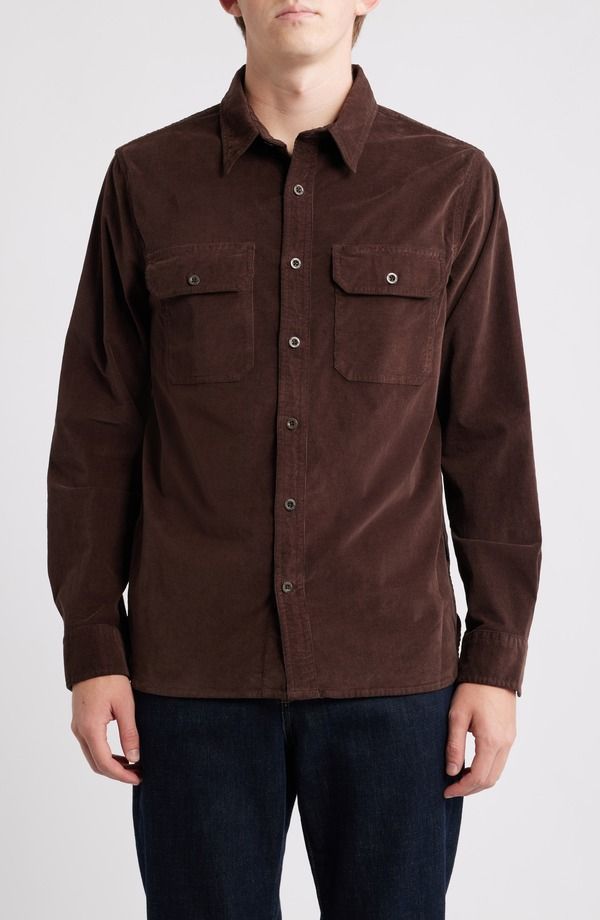 エージー メンズ トップス シャツ AG Curtis Classic Fit ButtonUp Work Shirt Sulfuraw Umber