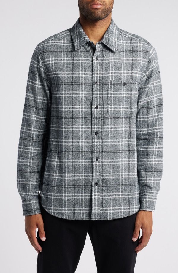 エージー メンズ トップス シャツ コットン AG Aiden Plaid Cotton ButtonUp Shirtartan Plaid Grey Multi グレー
