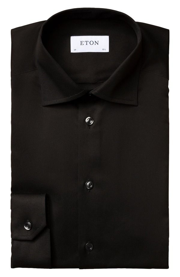 エトン メンズ トップス シャツ Eton Classic Fit Solidresshirt Black ブラック 44,280円
