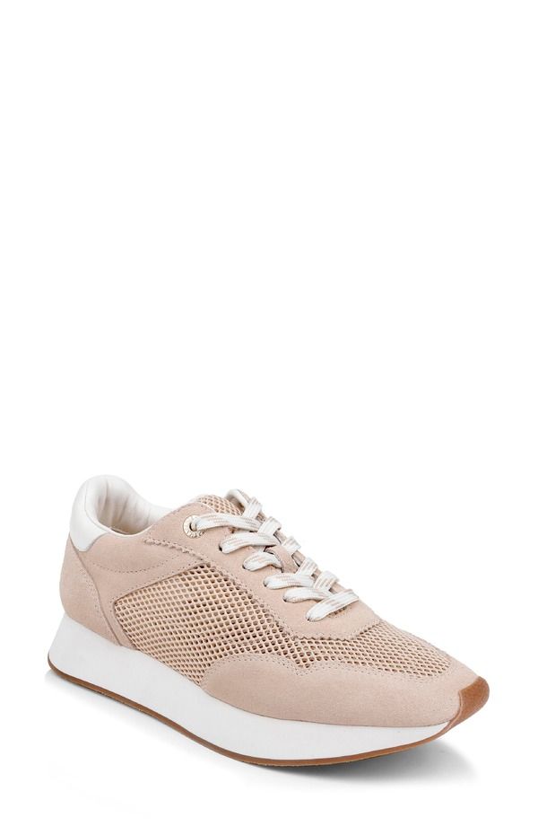 ラジャンス レディース シューズ スニーカー LAGENCE Deepa Mixed Media Running Sneaker Latte Suede