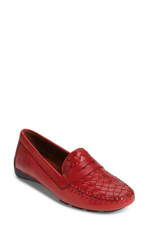 ロバート ツア レディース シューズ スリッポン・ローファー Robert Zur Petra Driving Shoe French Red レッド