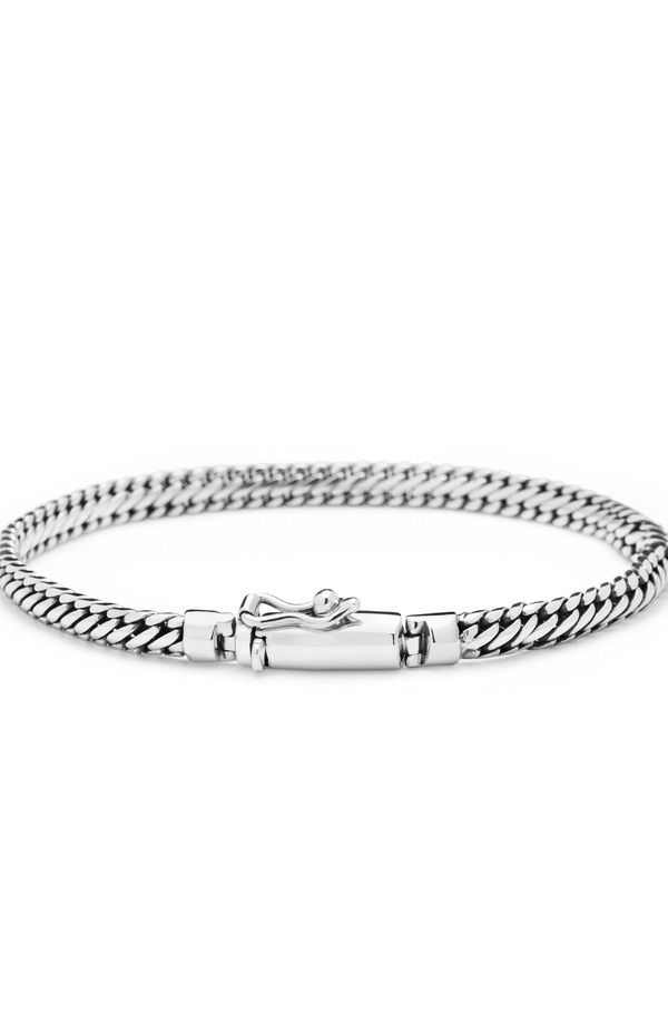 ナイアヤラ メンズ アクセサリー ブレスレット・バングル・アンクレット Nialaya Sterling Silver Chain Bracelet Silver シルバー