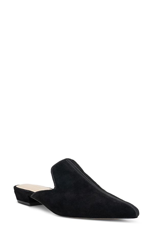 ラジャンス レディース シューズ スリッポン・ローファー LAGENCE Como Mule Black Suede ブラック