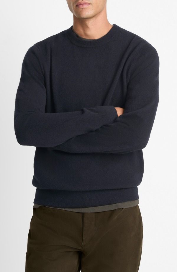 ヴィンス メンズ アウター パーカー・スウェット クルーネック セーター Vince Cashmere Crewneck Sweater Coastal