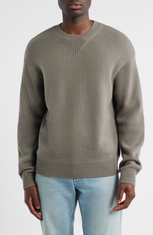 フレーム メンズ アウター パーカー・スウェット ウール セーター FRAMElbow Patch Wool Cashmere Sweater Lightaupe トープ