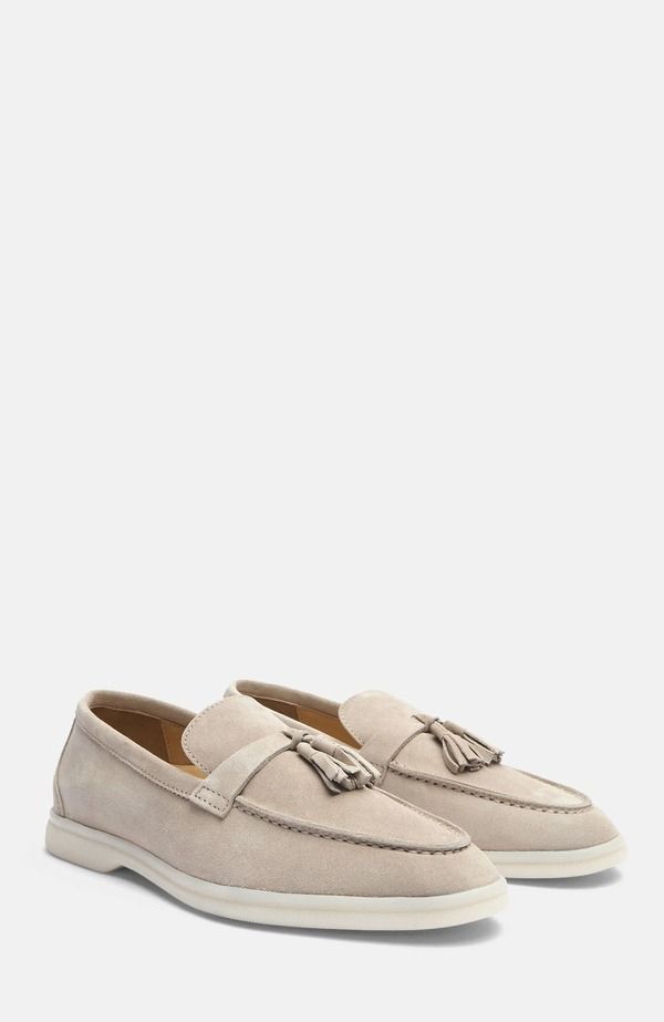 スカロッソ レディース シューズ スリッポン・ローファー SCAROSSO Leandra Loafersand Suede サンド