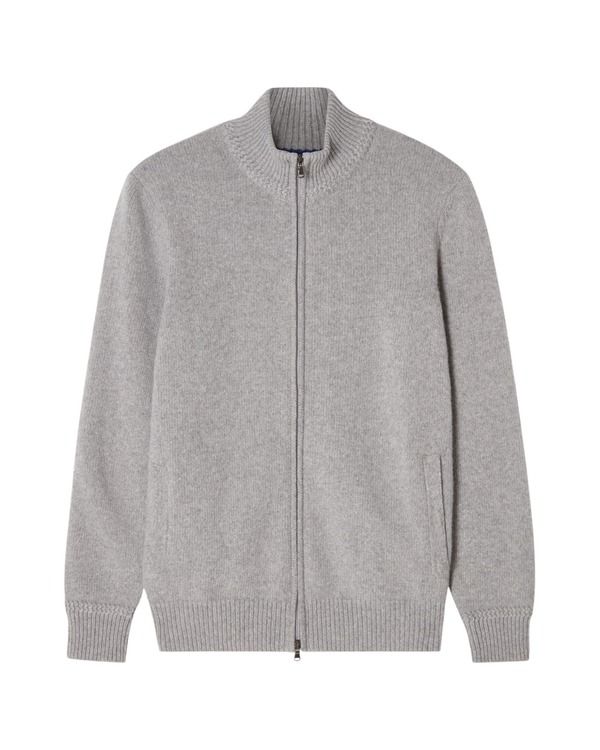 ロバート タルボット メンズ アウター パーカー・スウェット セーター Robertalbott Graham Cashmere Blend Full Zip Sweater Light Gray グ