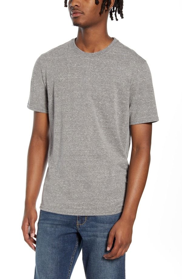 スレッズ・フォー・ソート メンズ トップス Tシャツ スリムフィット クルーネック Threads 4 Thought Slim Fit Crewneck TShirt Heather Grey グレ